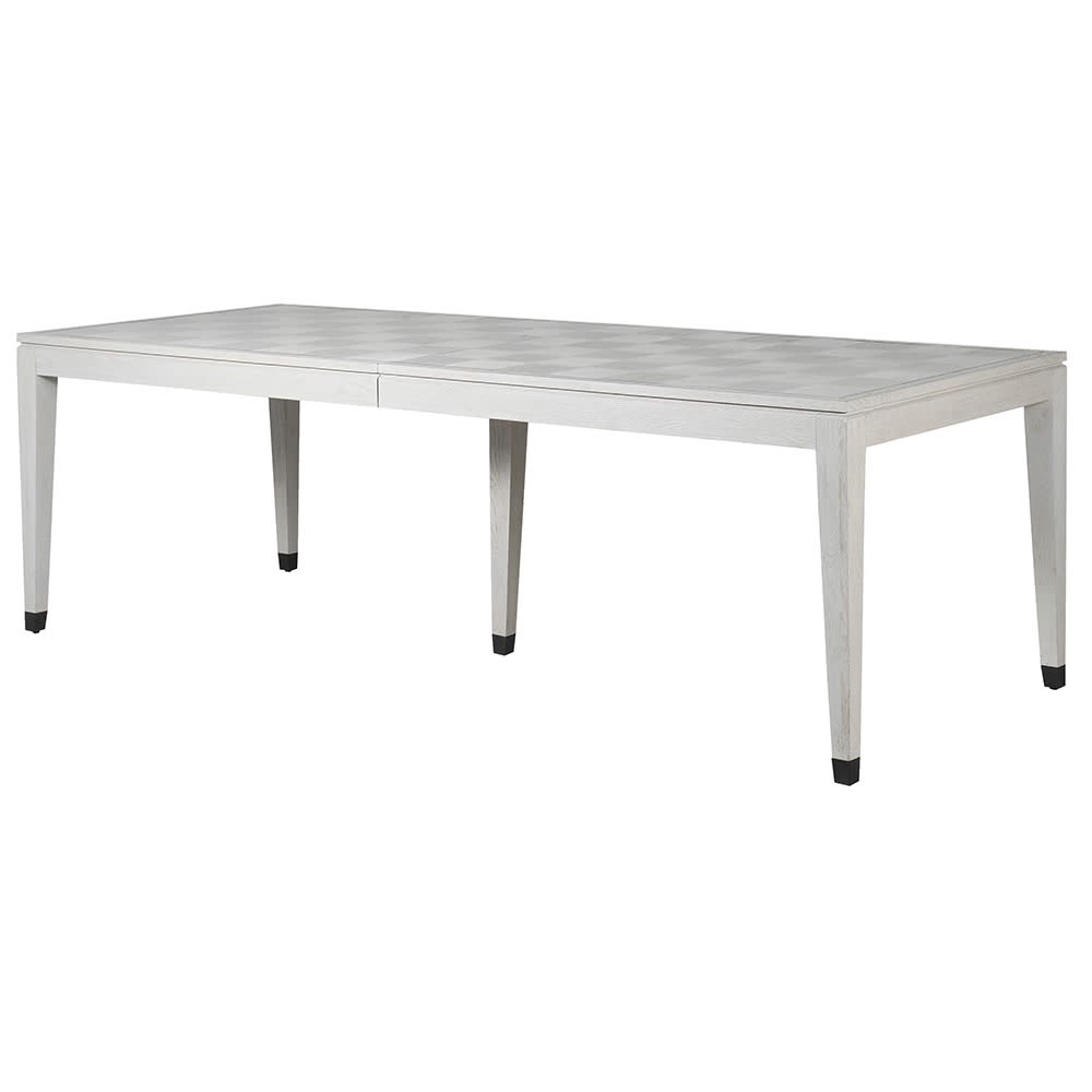 White Boho Extending Dining Table from the Astor Squares collection.
