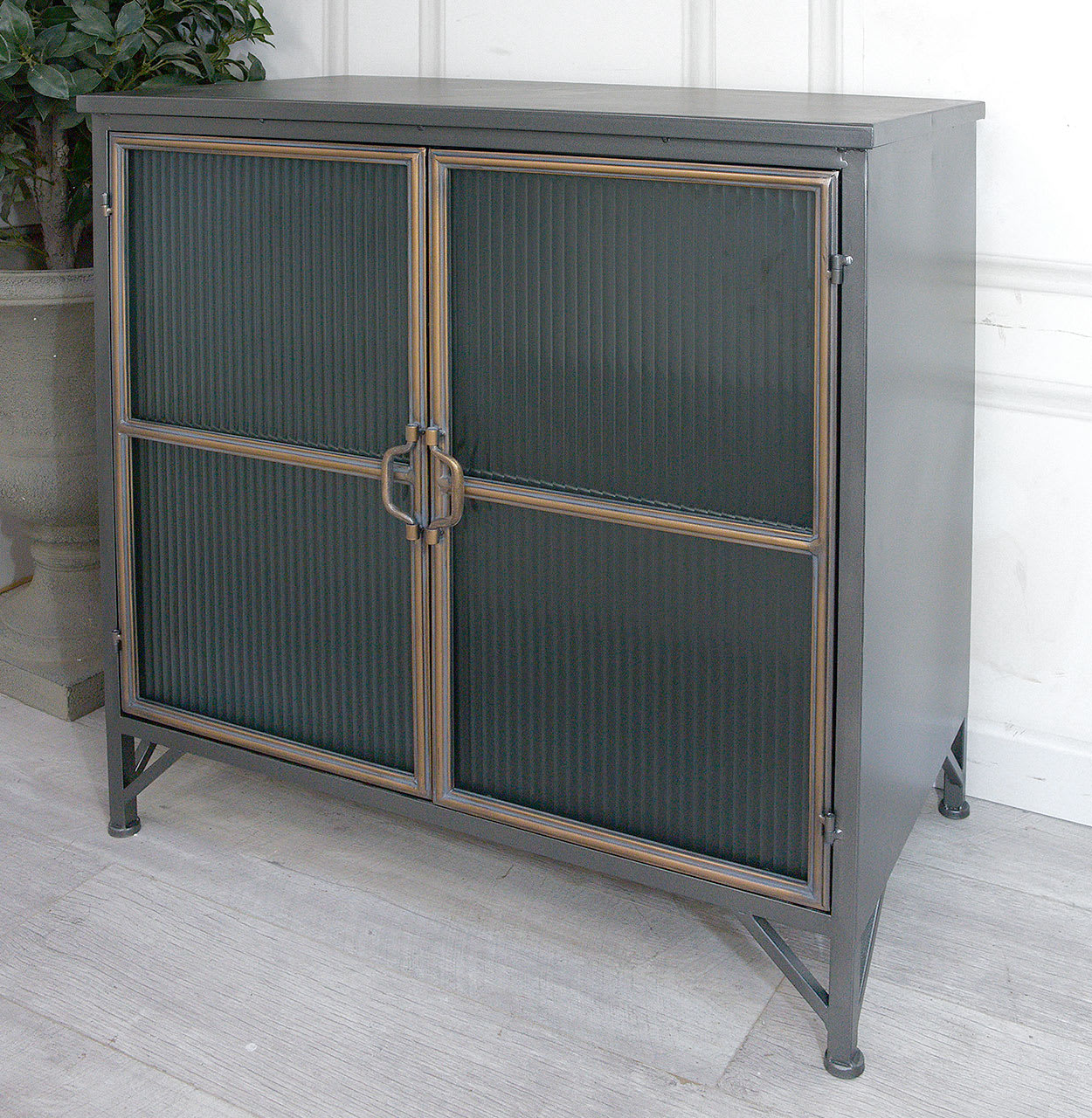 2 Door 2 Tone Design Square Sideboard