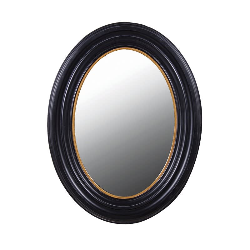 Medium Oval and Gold Mirror