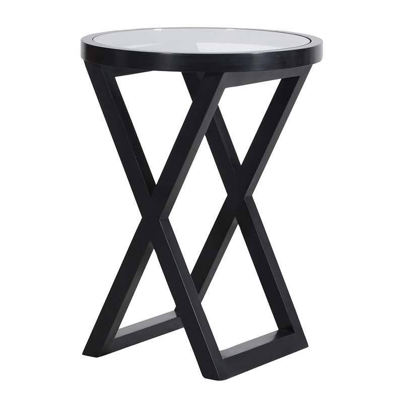 Manor Black Lamp Table