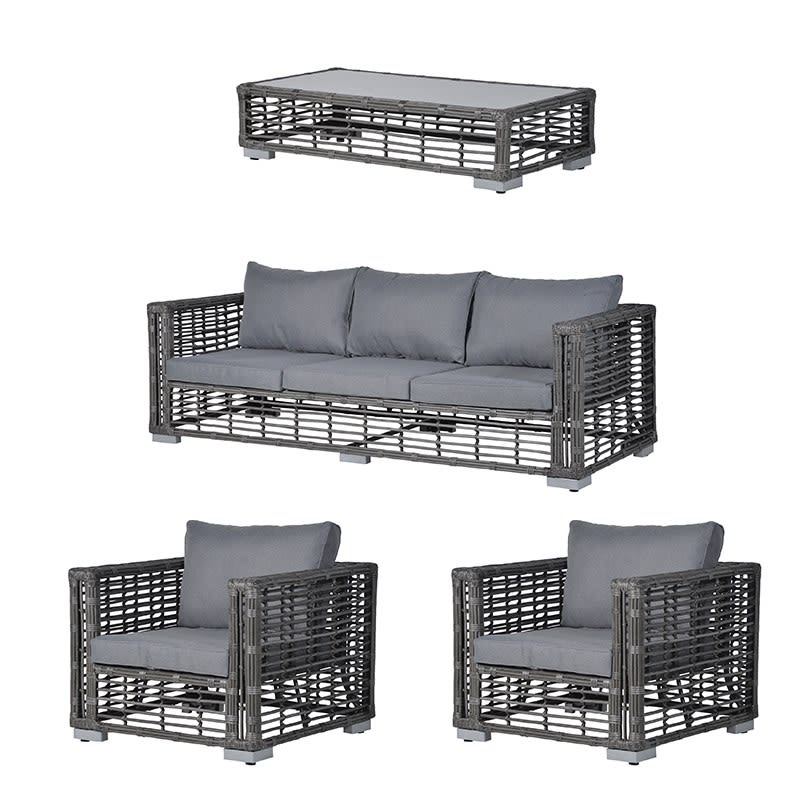 Outdoor Rattan 4 Piece Set