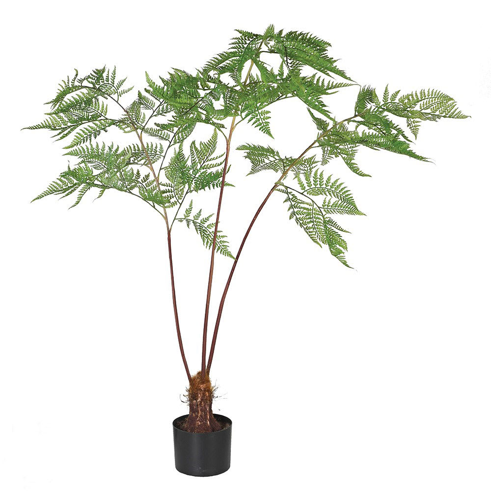 artificial fern plant with pot