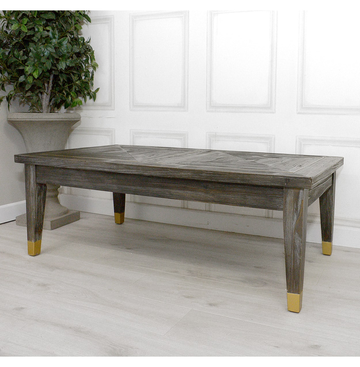 Boho Dark Elm Coffee Table (2 Available)