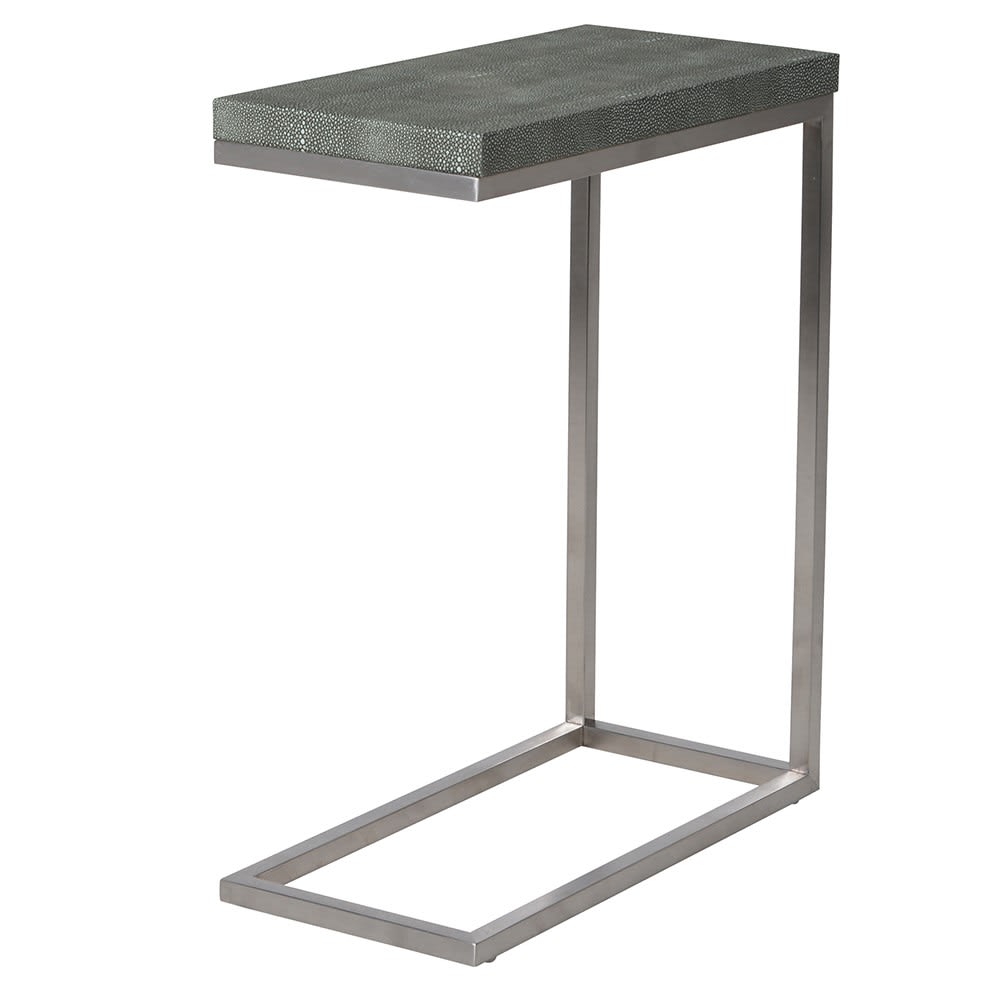 Shagreen Effect Open Side Table