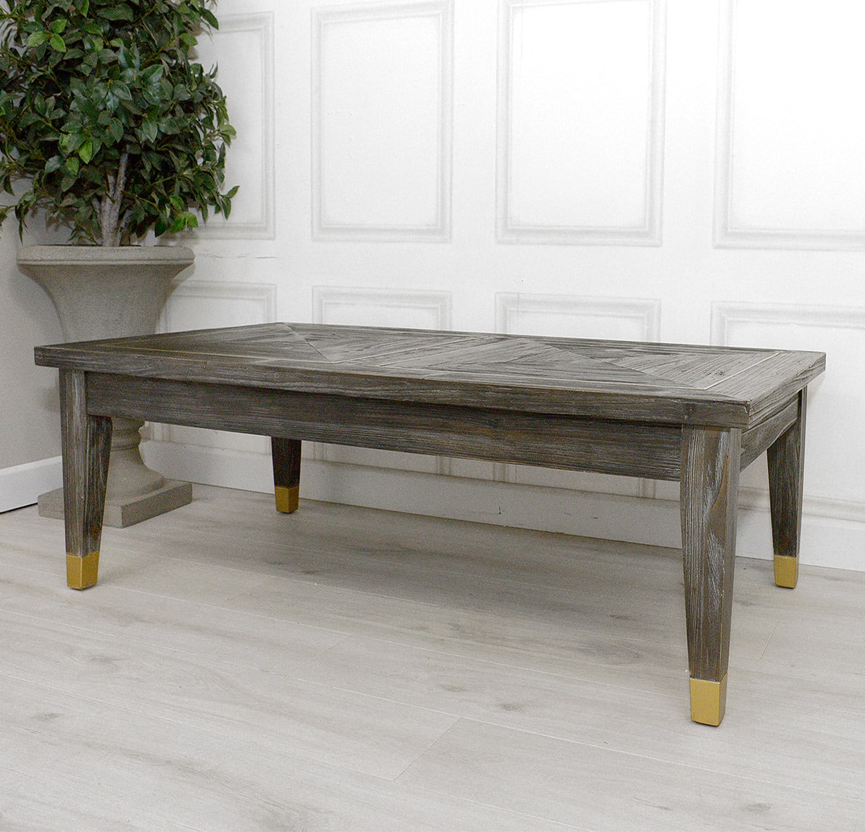 Boho Dark Elm Coffee Table