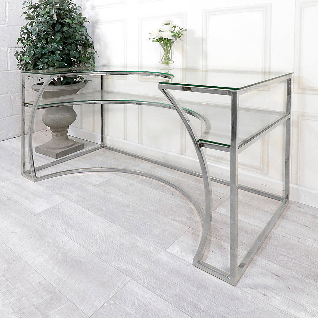 Sloane Chrome & Glass Table