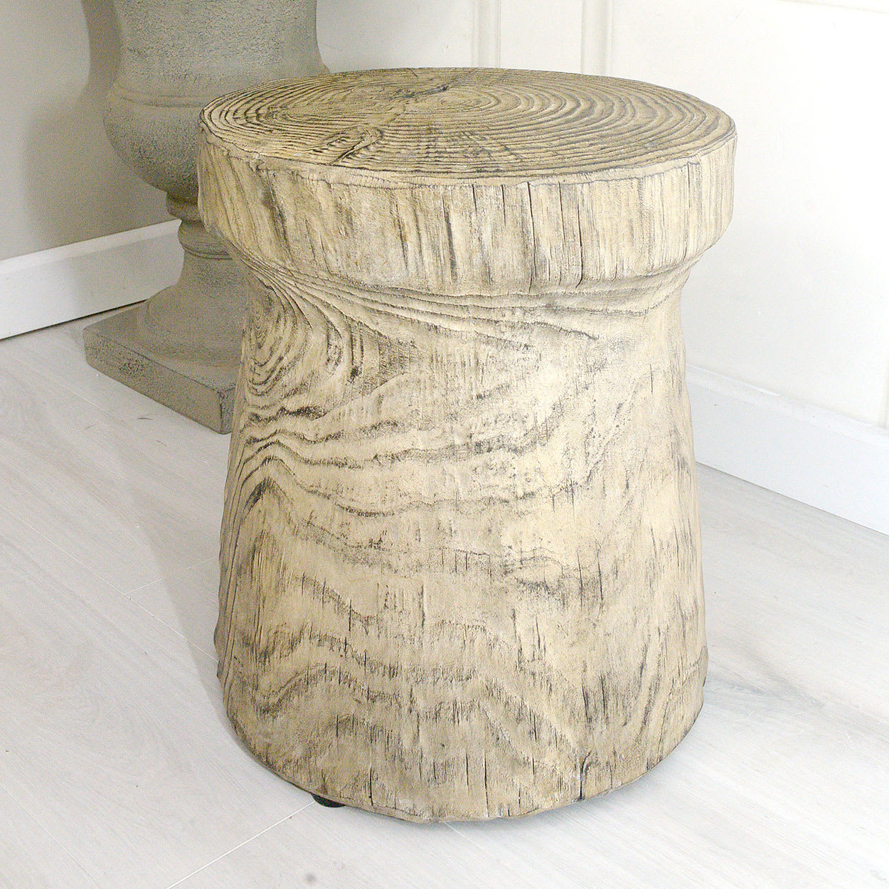 Eco Light Brown Wood Stool