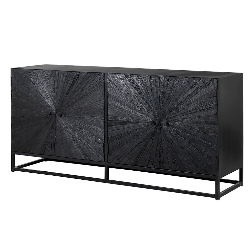 Charcoal Burst 4 Door Sideboard