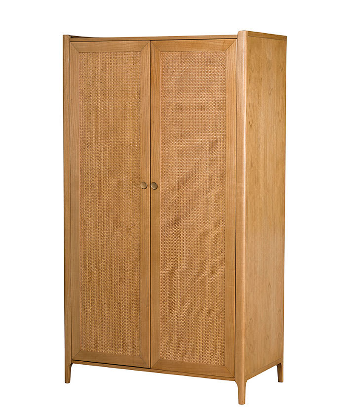 Bali Rattan 2 Door Double Wardrobe by Baker Furniture