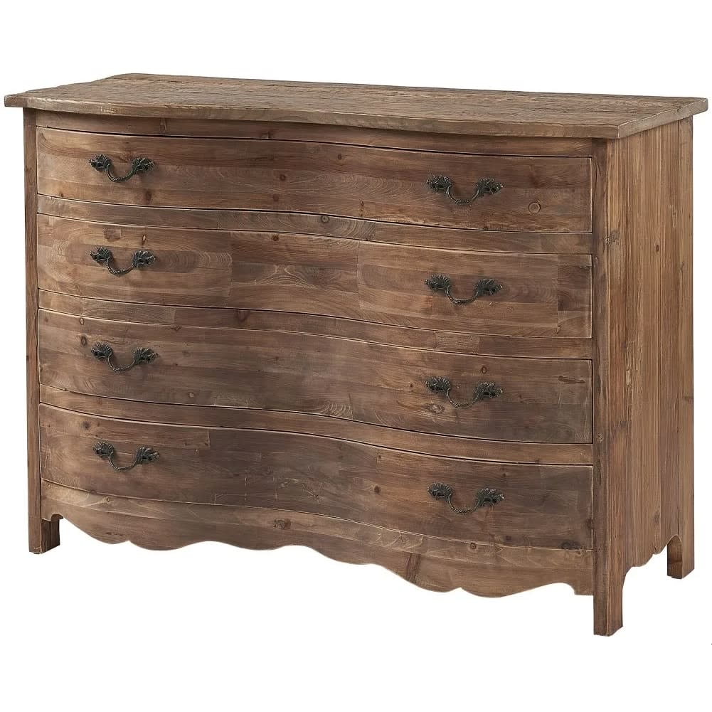 Farmhouse Rustic Wooden Chest of Drawers