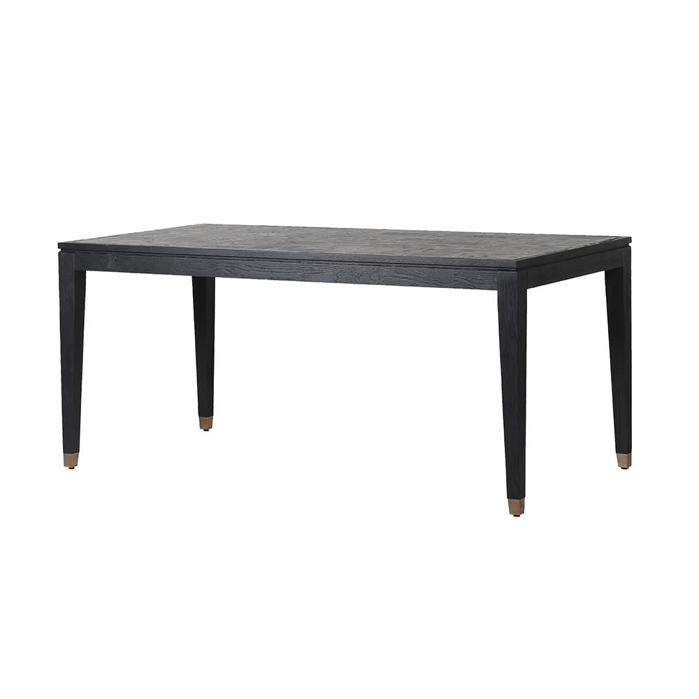 Ebony Black oak dining table