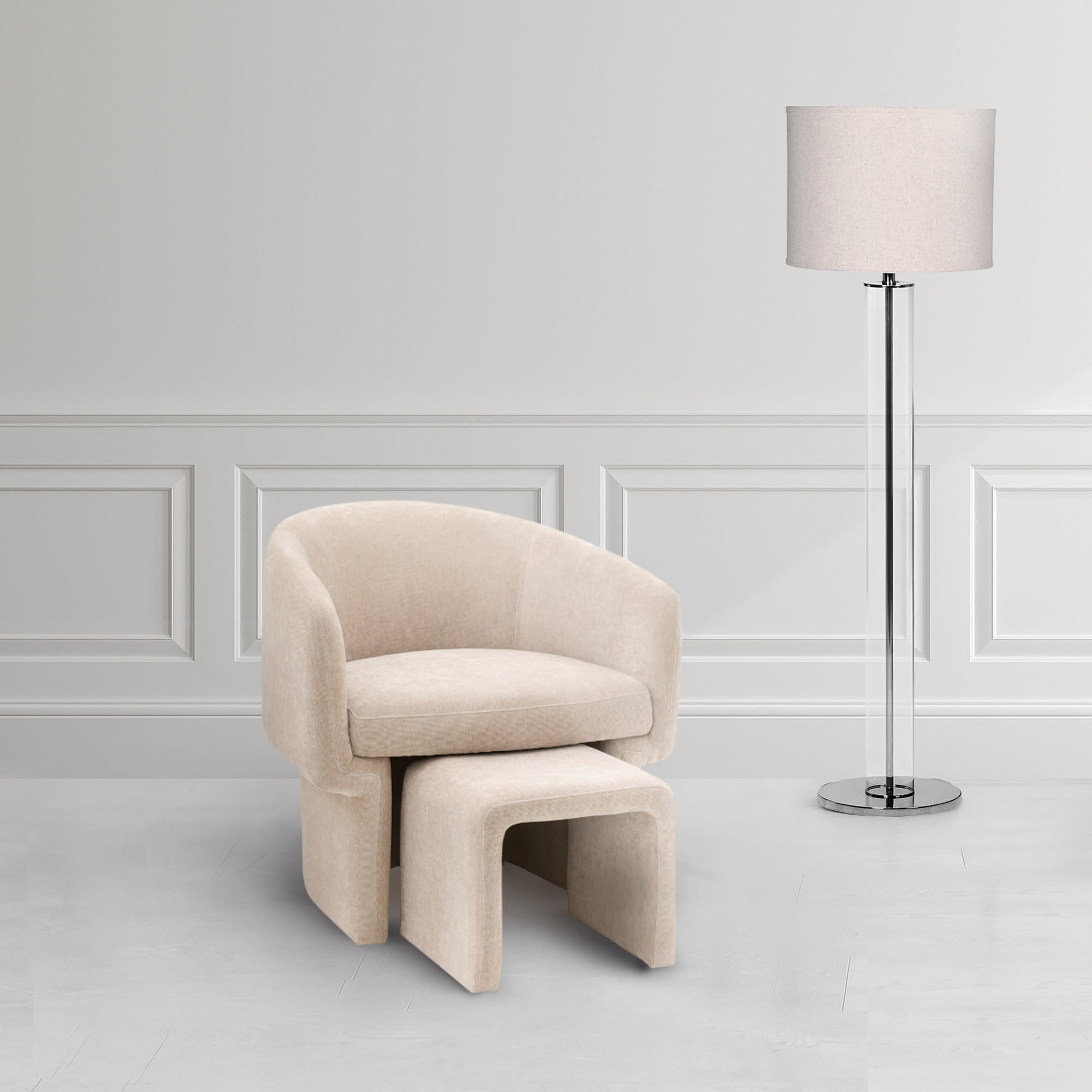 Asko Cream Armchair by Gallery Direct