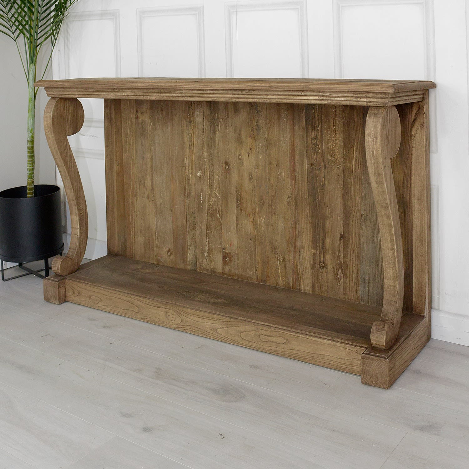 Rustic Farmhouse Ornate Hall Console Table