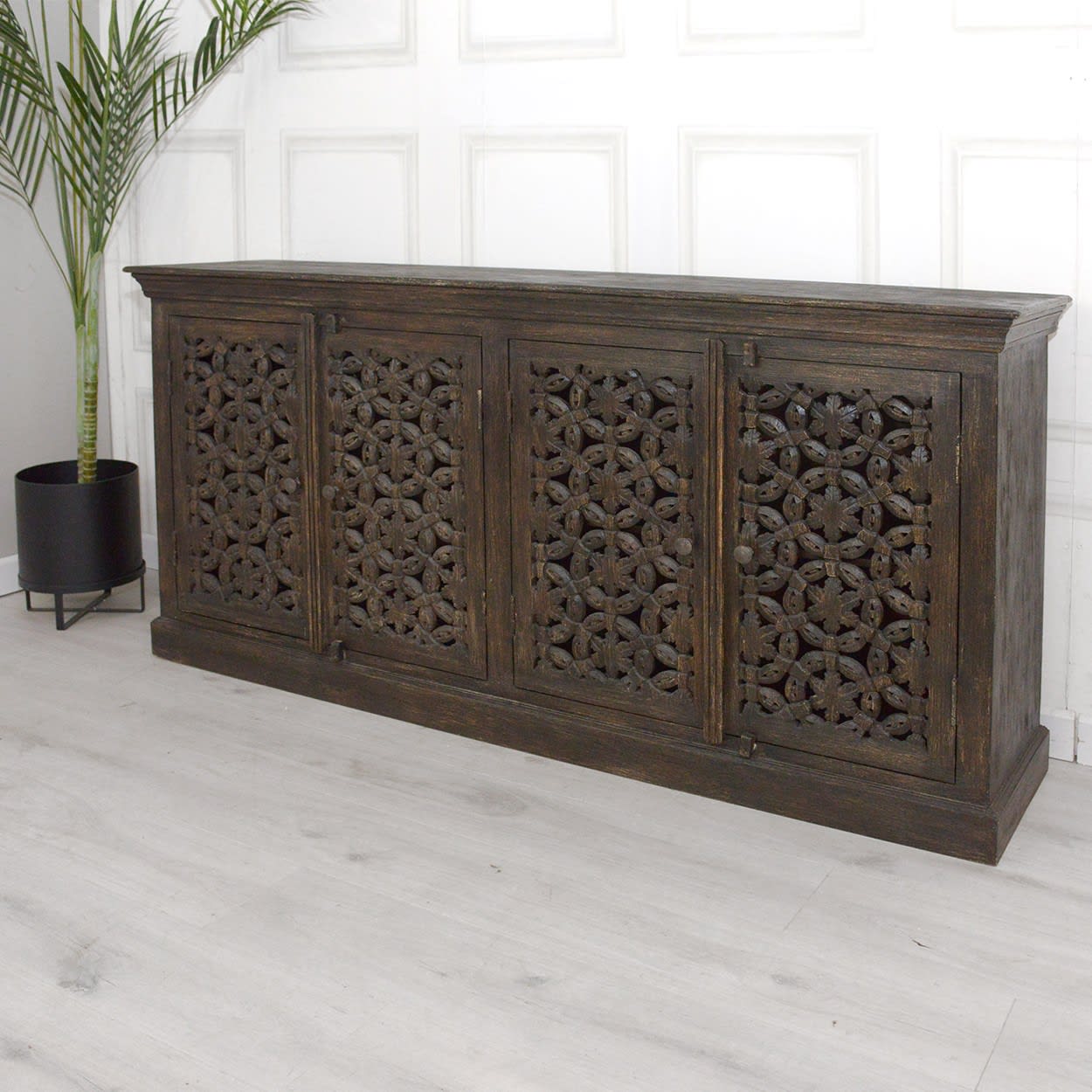 Balotra Carved Wooden Sideboard by Gallery Direct 