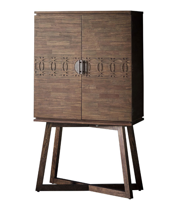 Boho Retreat Brown Drinks Cocktail Cabinet by Gallery Direct