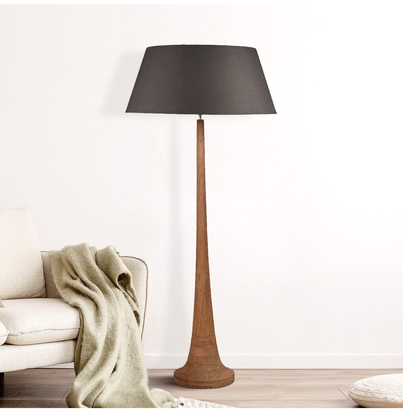 Parisienne Wooden Floor Lamp