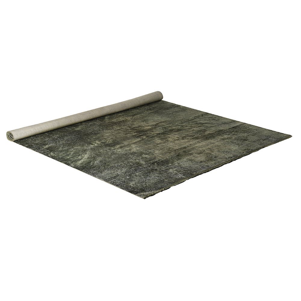 Large Distressed Olive Rug