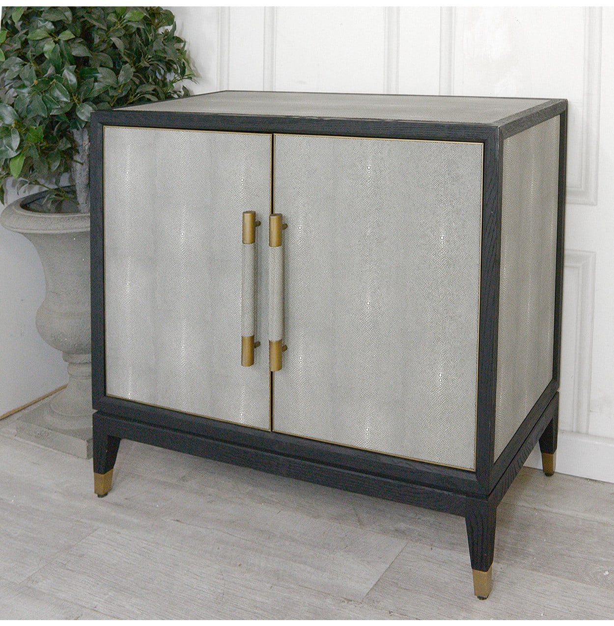 Osaka Grey Patterned Small Cabinet