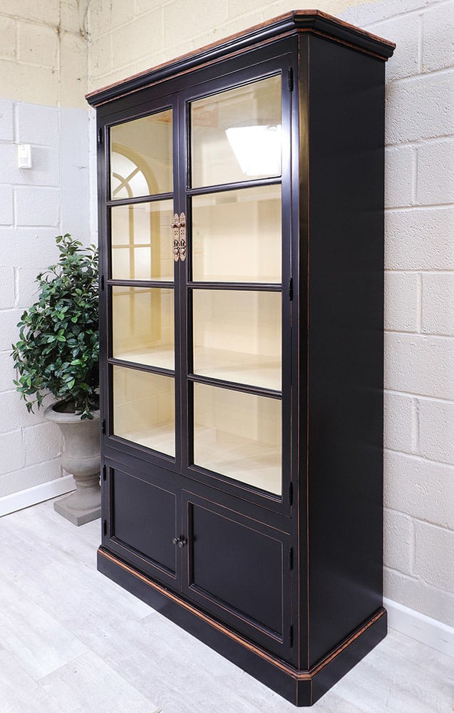 Oriental Style Black Bookcase