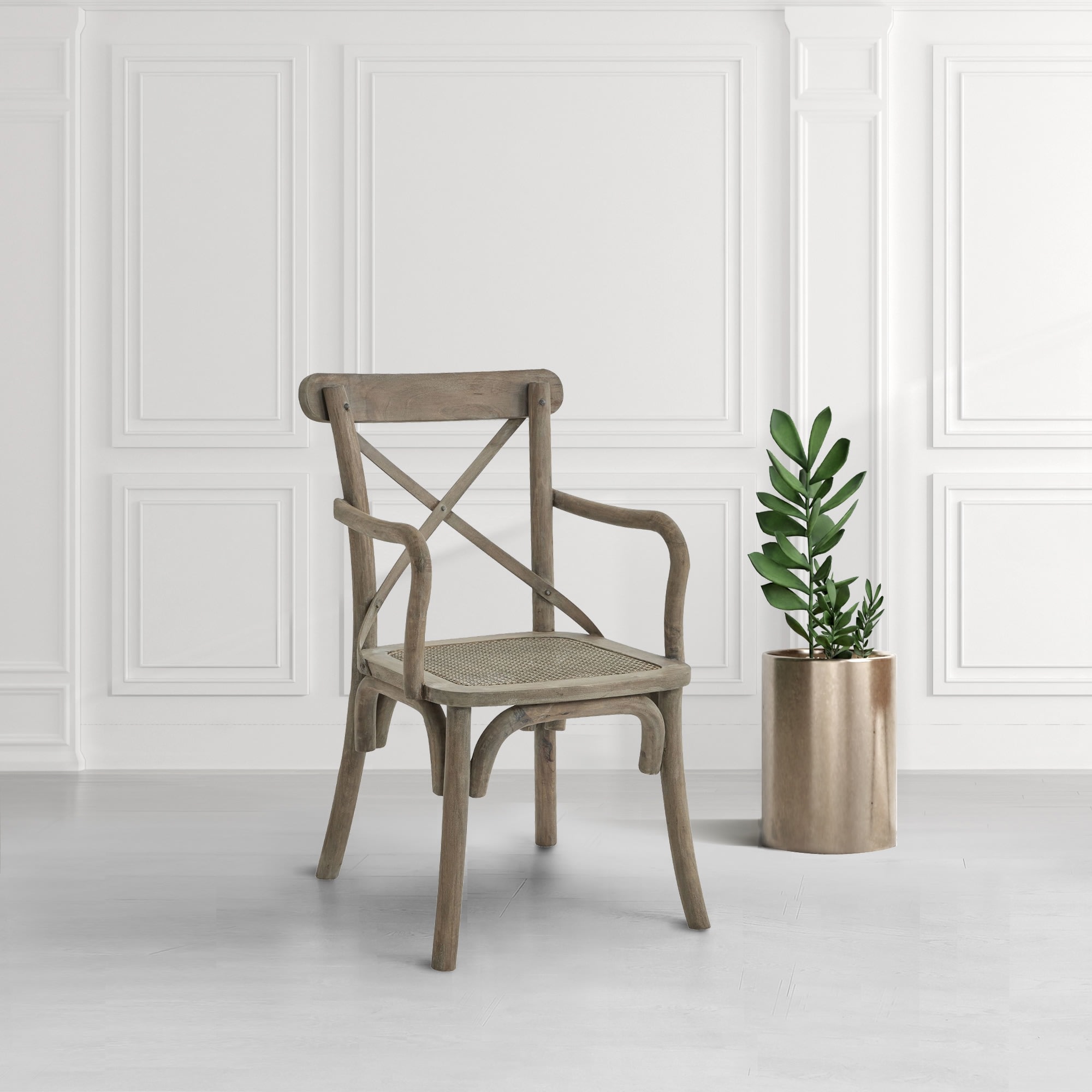 Mangrove Cross Back Carver Dining Chair