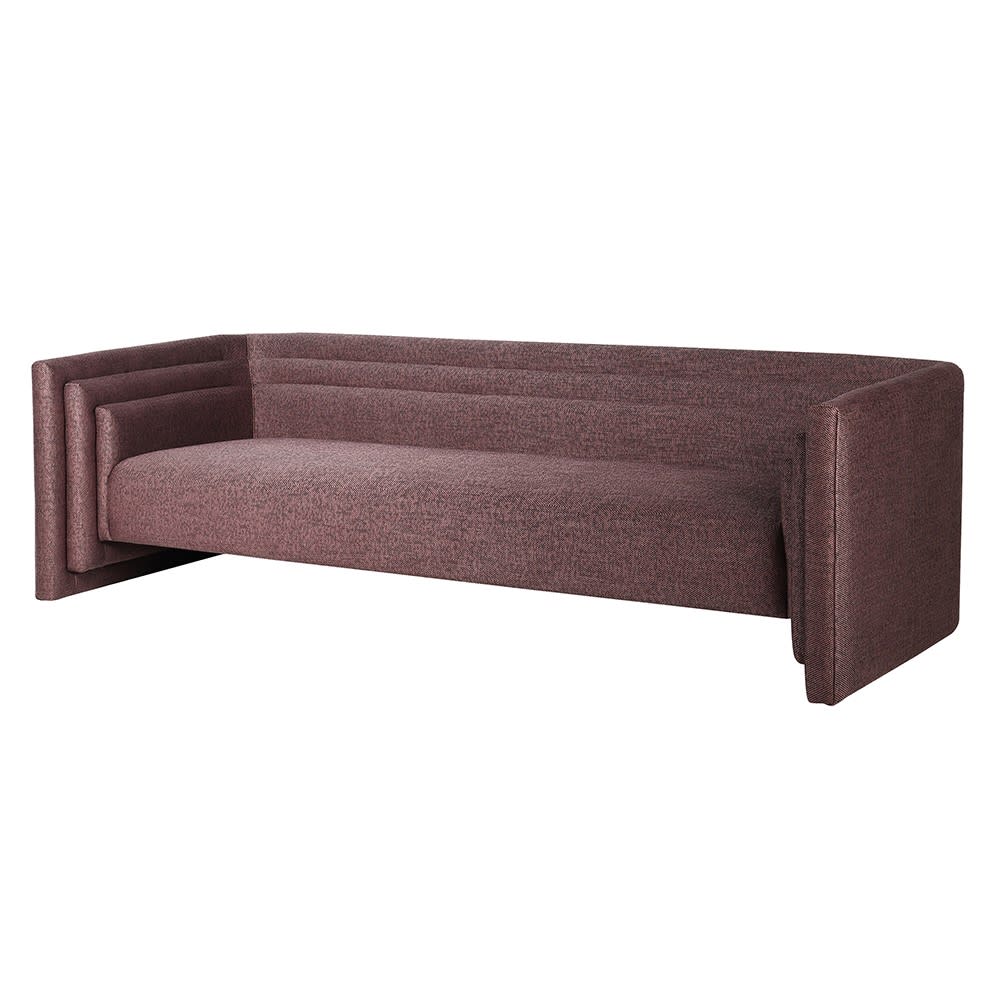 Large Mauve Stepped Sofa