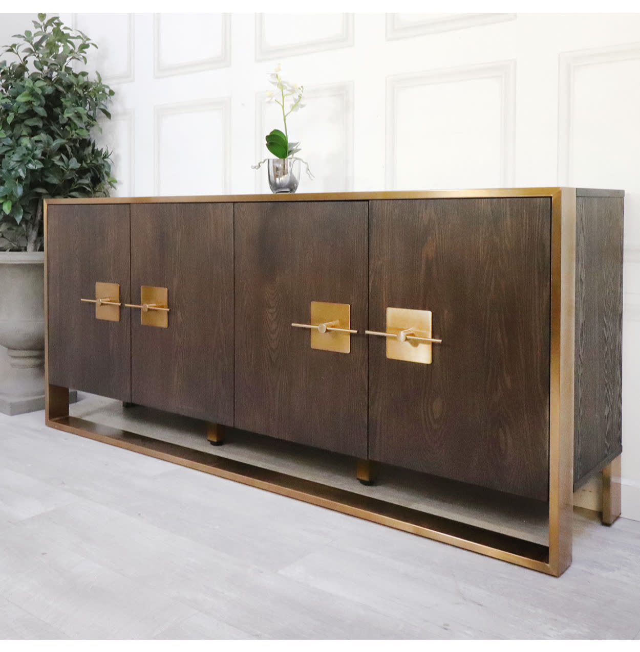 Brushed Gold Sideboard