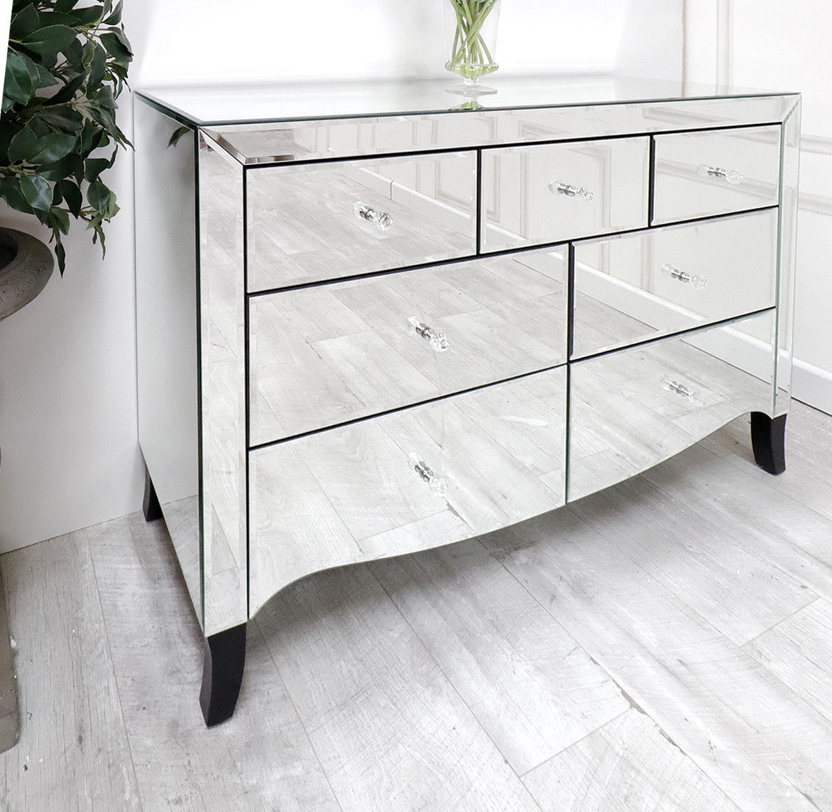 Kimberly Mirrored 7 Drawer Chest