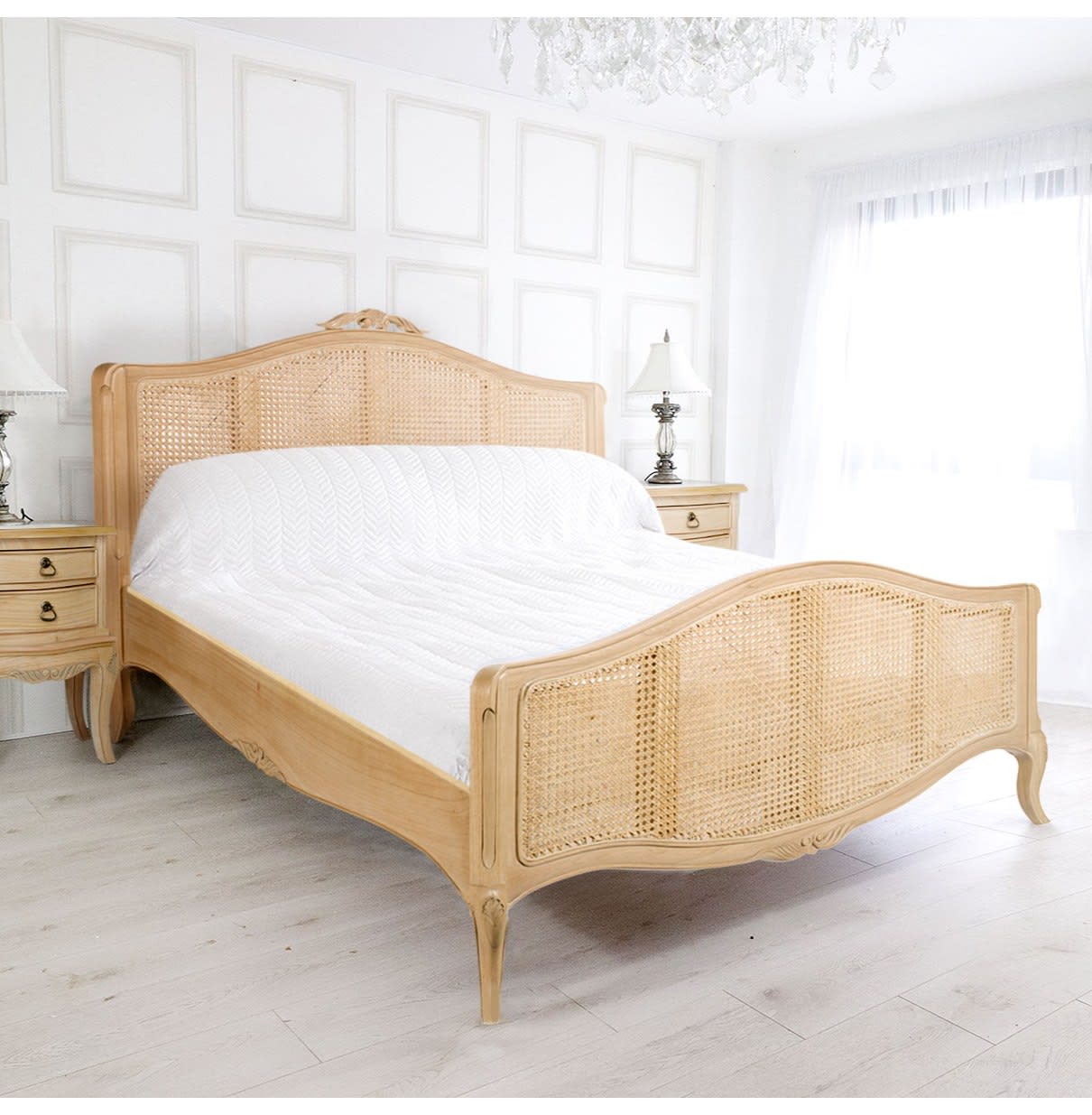 Limoges French Rattan Bed by Baker Furniture | Nicky Cornell a UK Stockist
