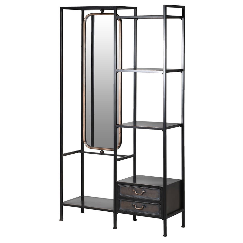 Standing Iron Vanity Unit with Mirror