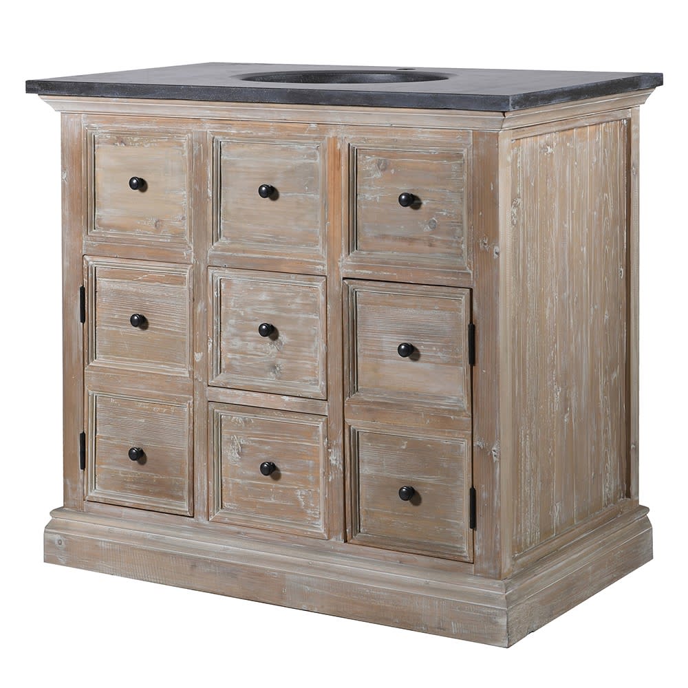 Bluestone Top Multi Drawer Sink Unit