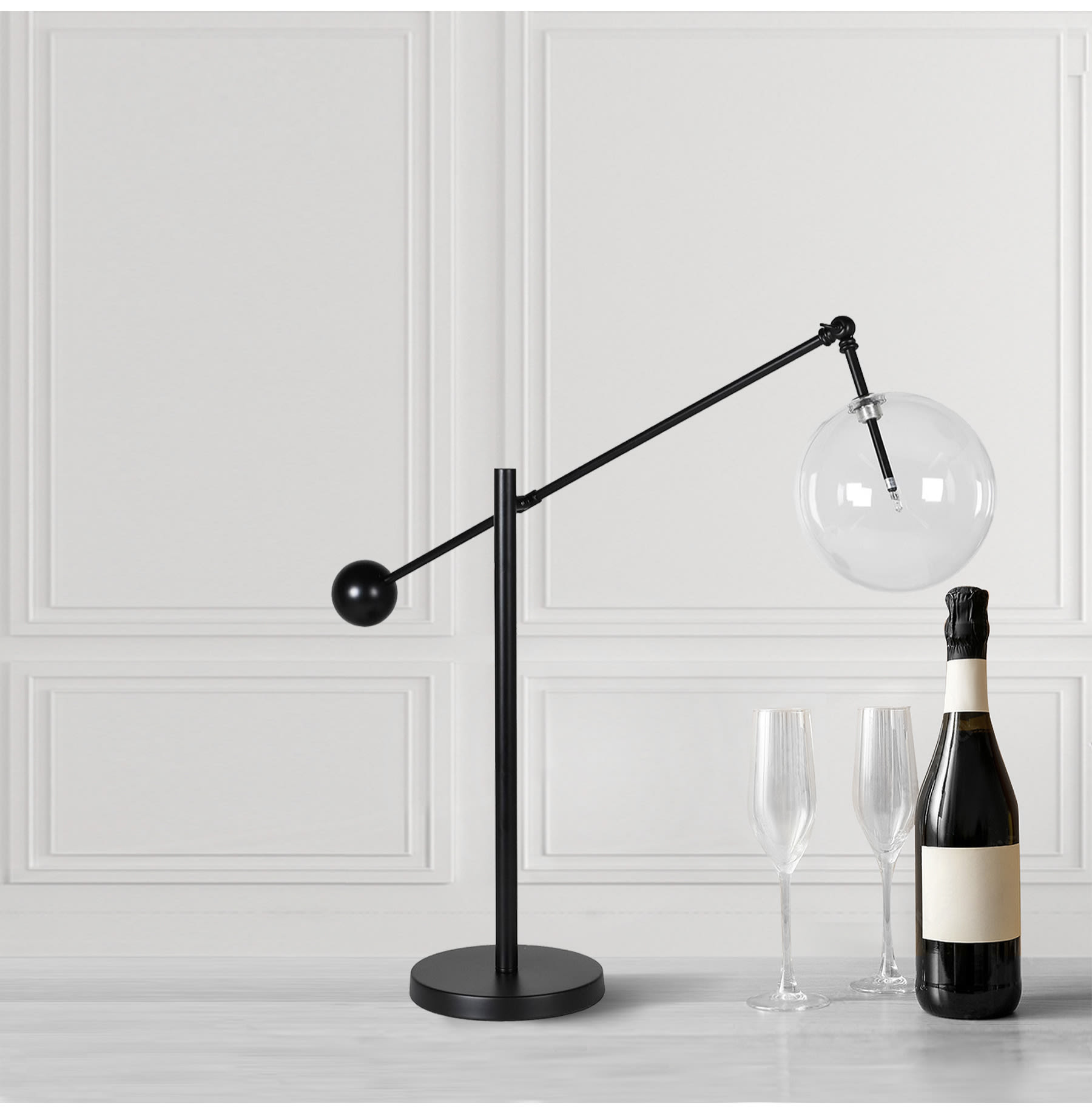 Glass Ball Desk Lamp