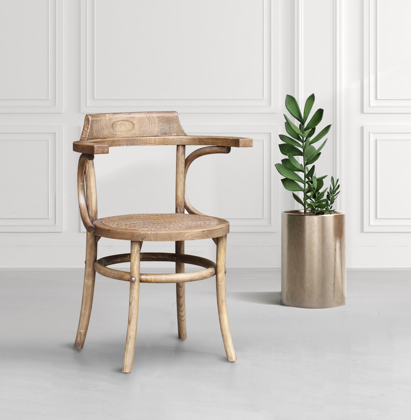 Natural Oak Carver Dining Chair