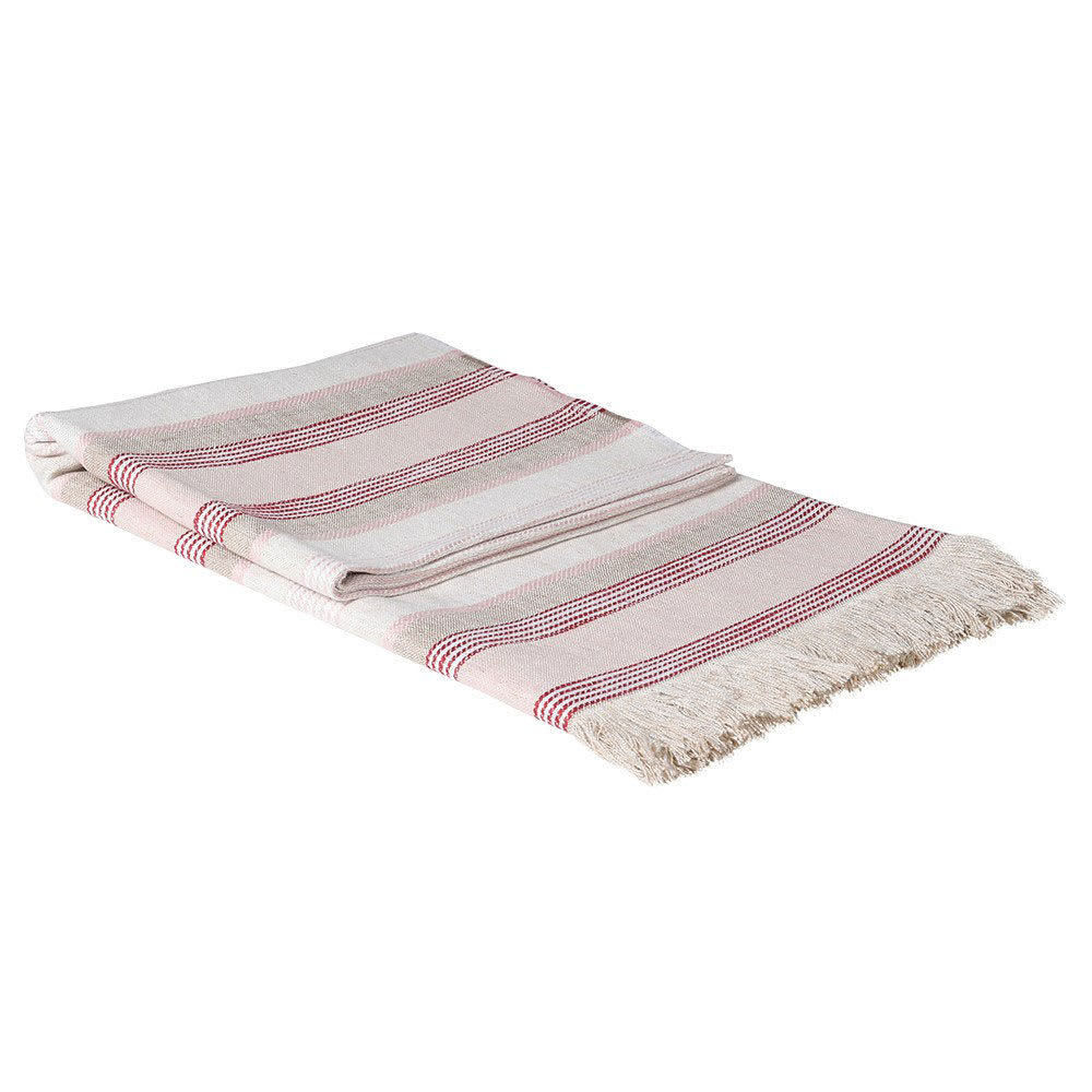 Pink Stripe Throw