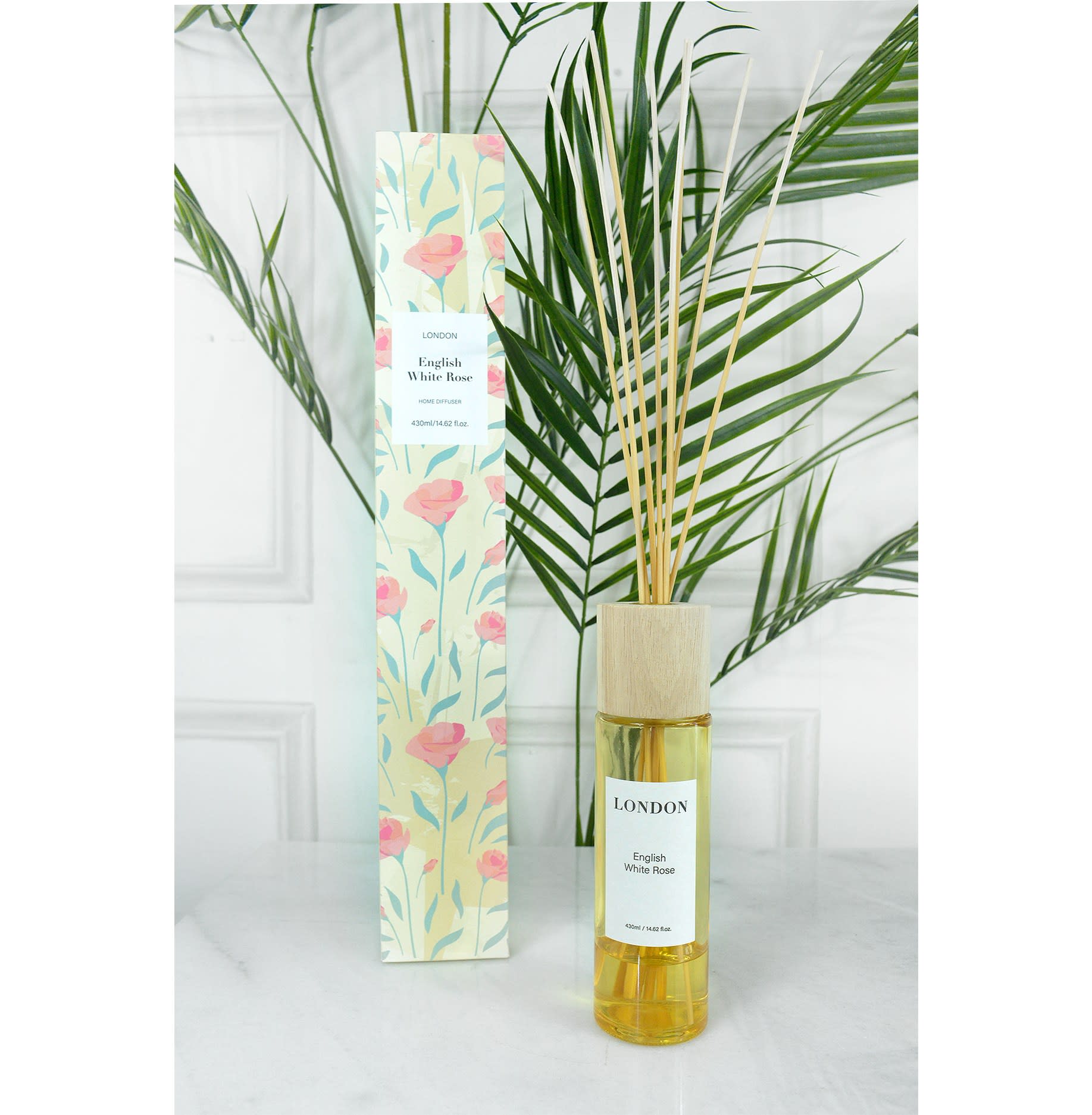 London English White Rose Reed Diffuser