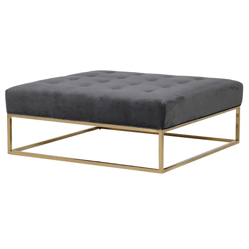 Wardour Velvet Coffee Table Ottoman