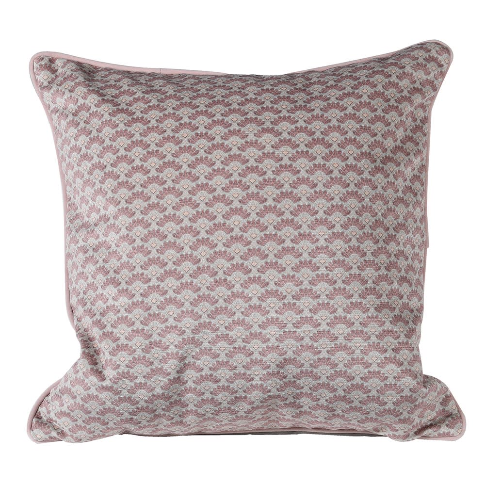 Pink Geometric Pattern Cushion