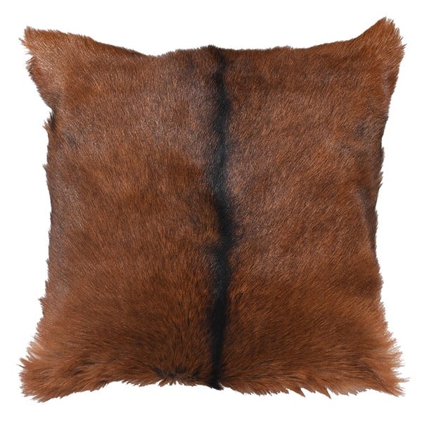 Brown Goat Fur Cushion