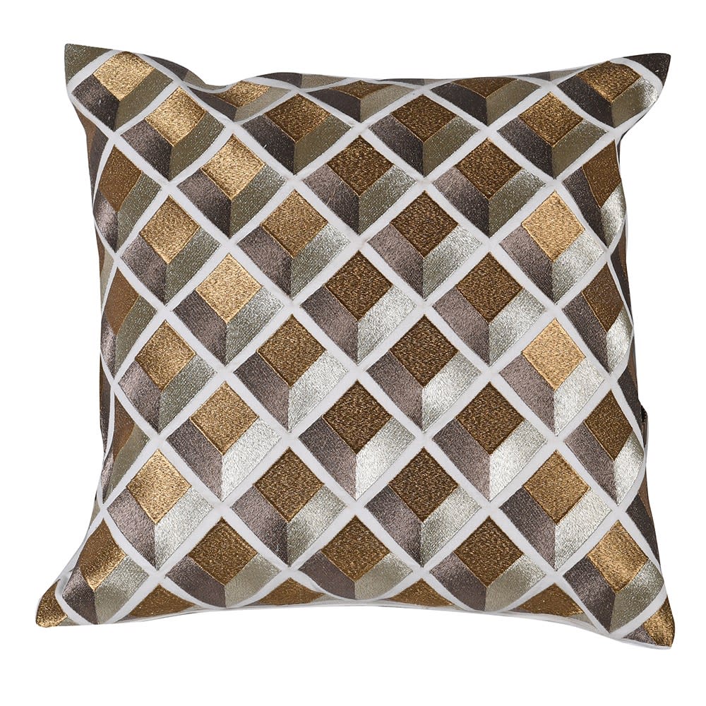 Gold Geometric Cushion