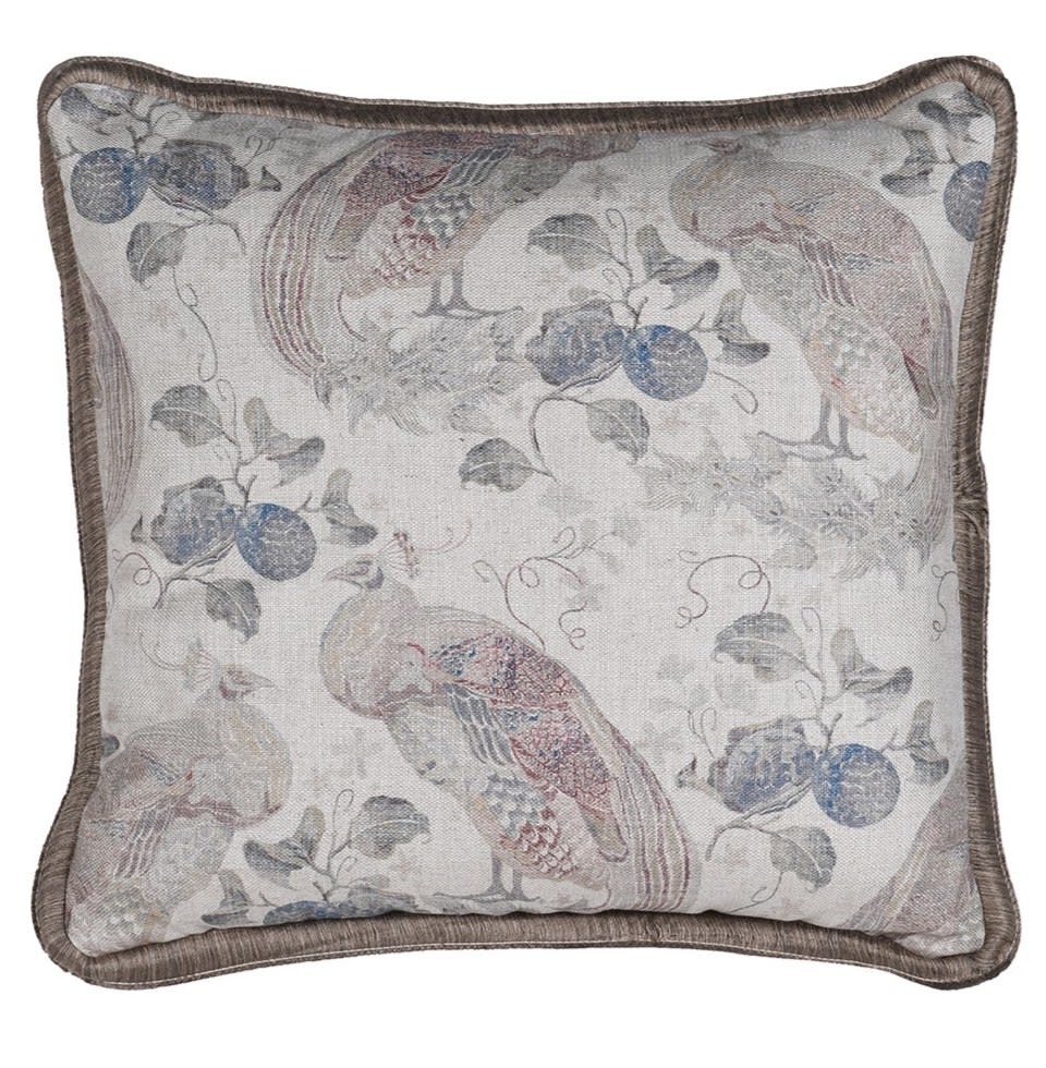 Peacock Pattern Cushion
