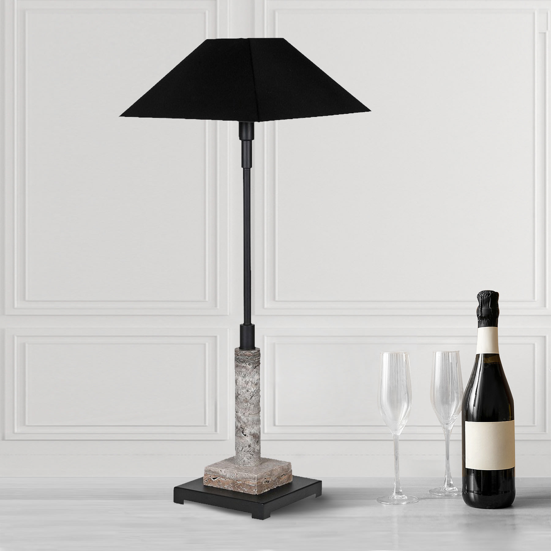 Black Marble Base Table Lamp