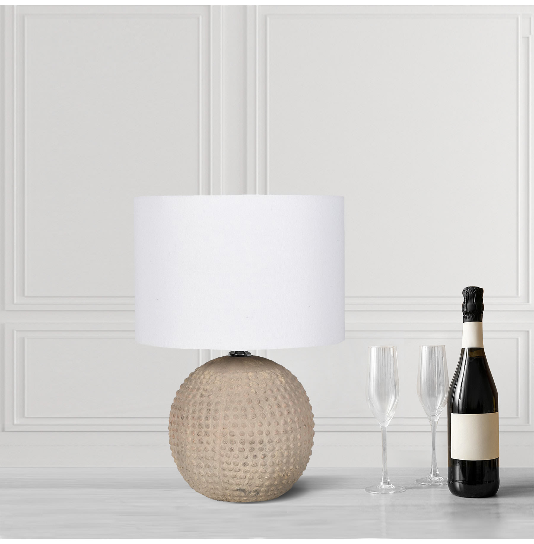 Neutral Beige Bobble Lamp