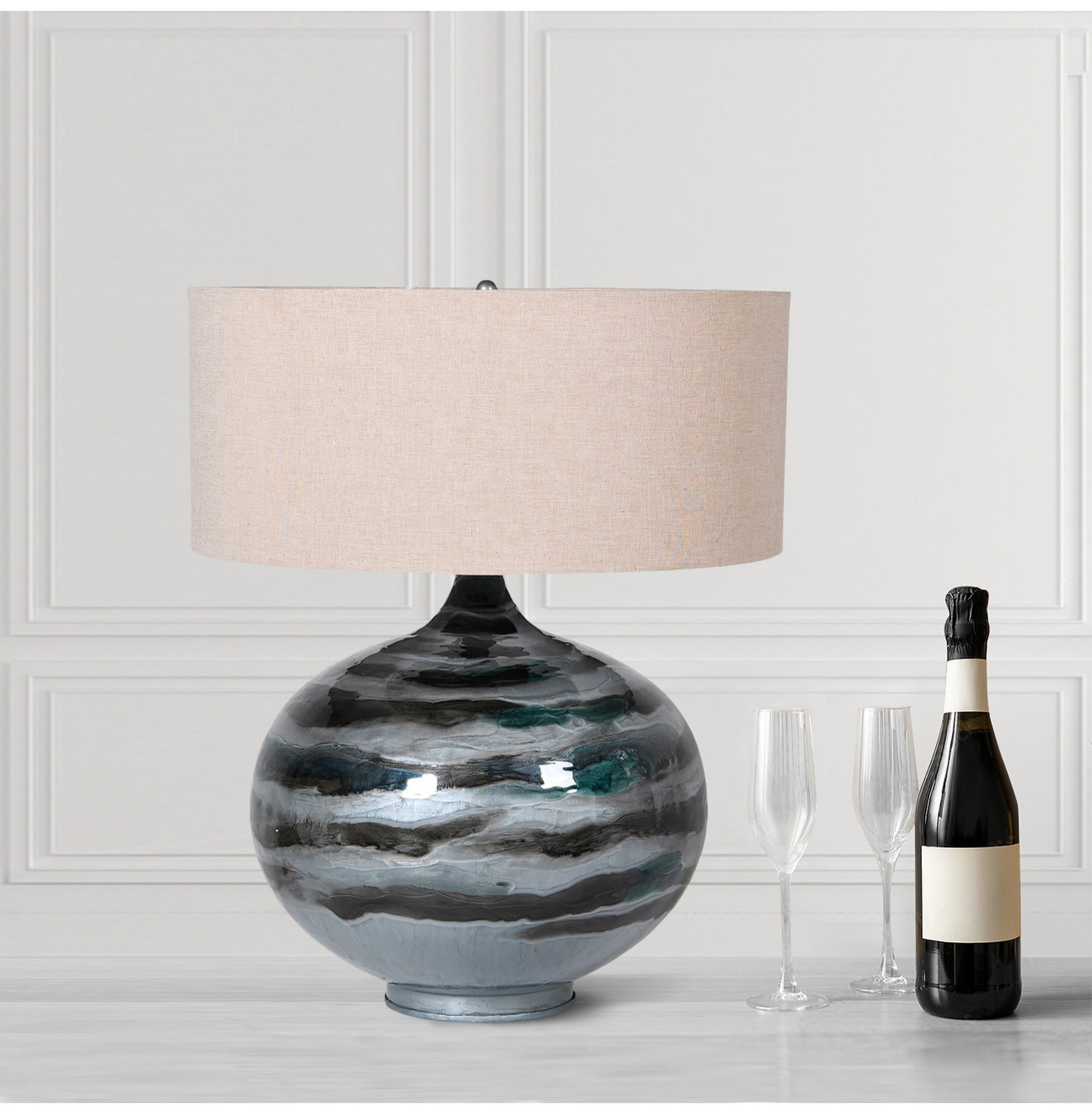 Brushed Ocean Table Lamp