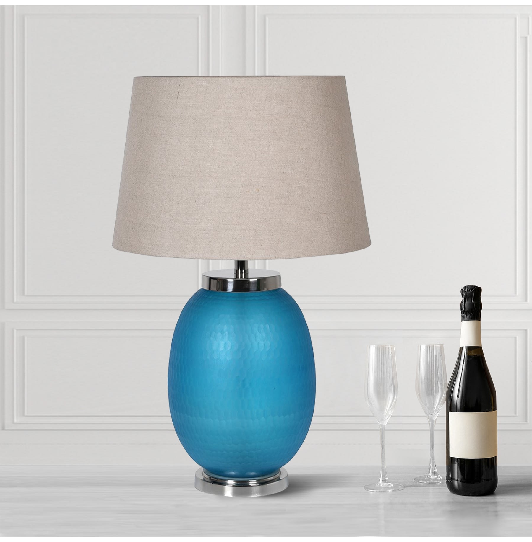 Emerald Egg Table Lamp