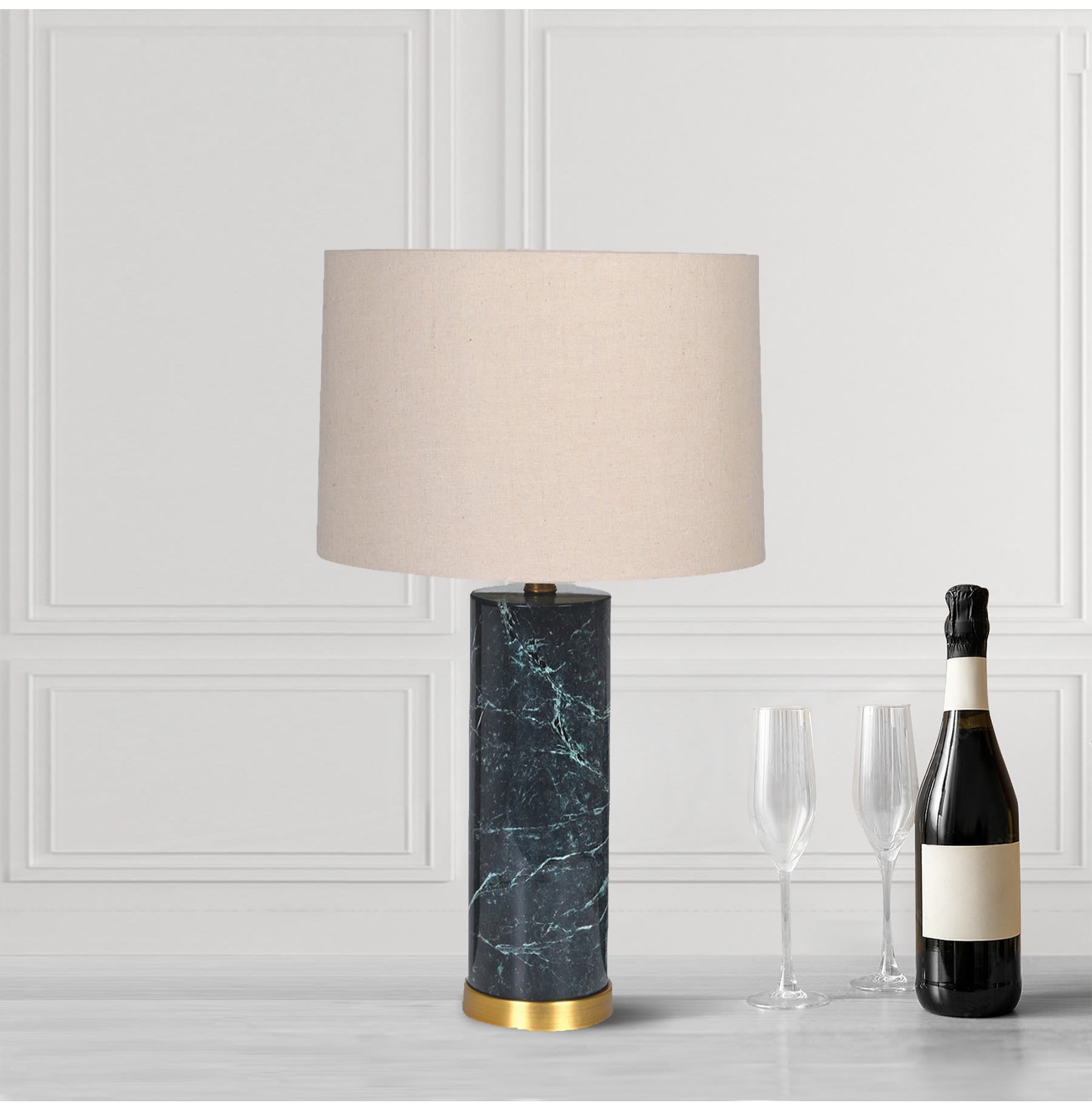 Green Marble Table Lamp