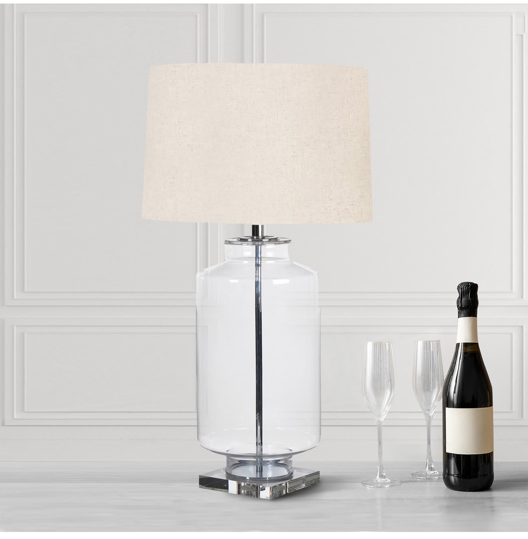 Cylinder Glass Lamp