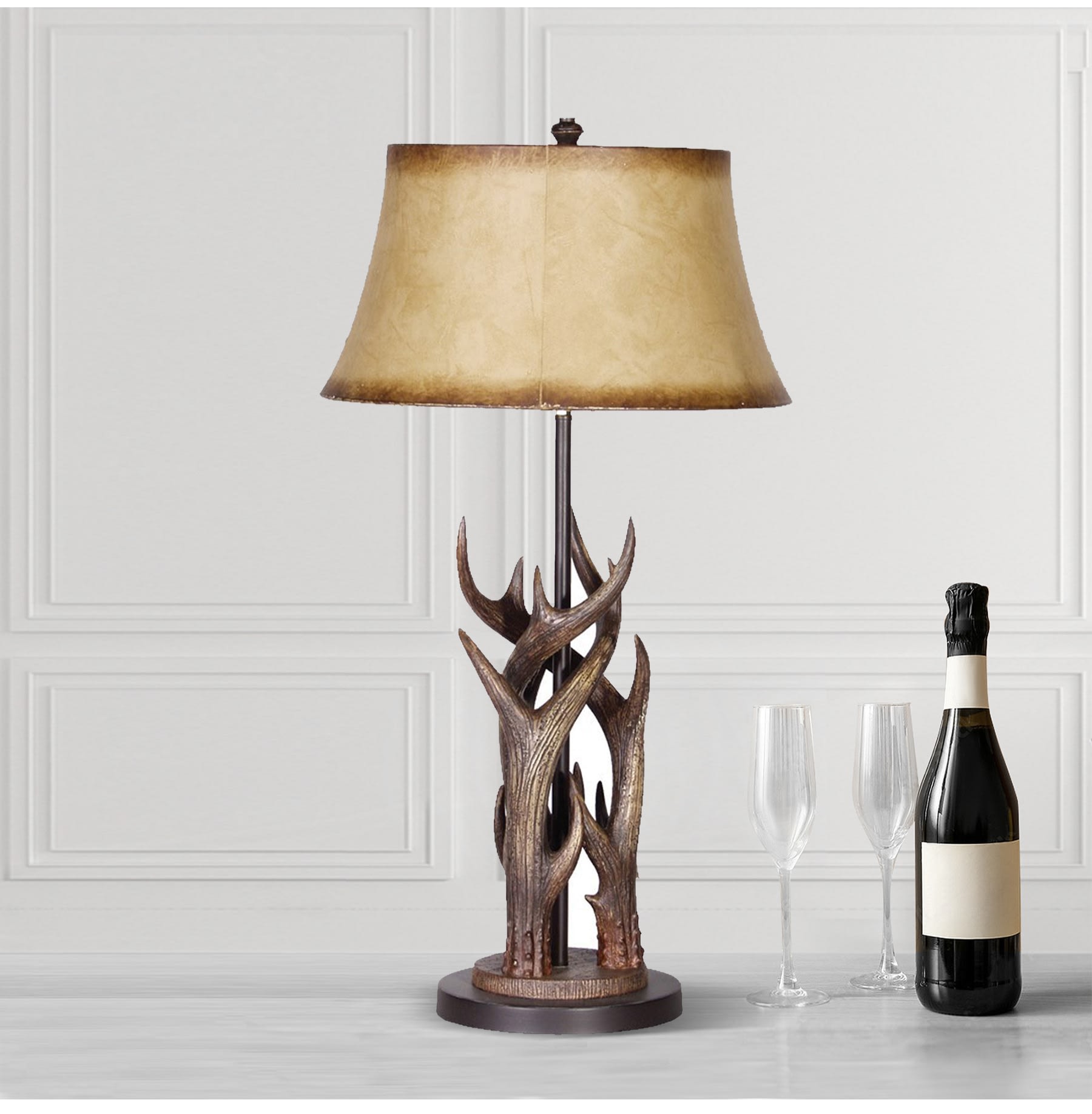 Twisting Antler Table Lamp