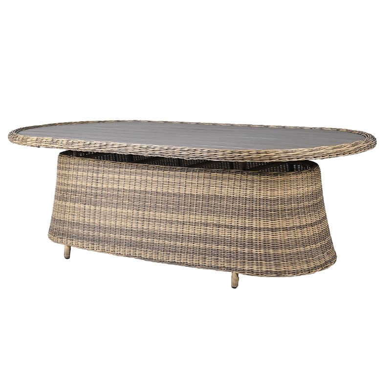 Rattan Oval Dining Table