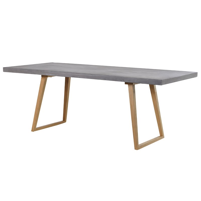 Large Concrete Top Dining Table