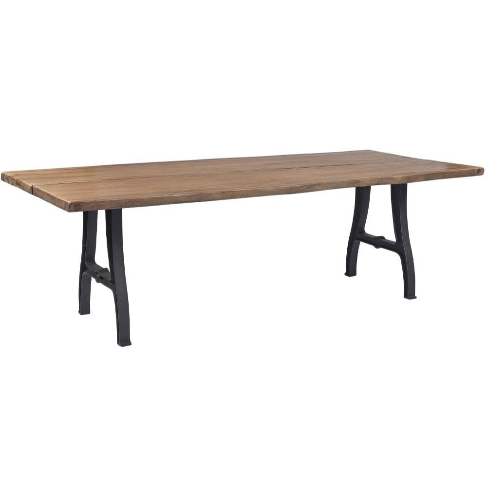 Black Trestle Leg Dining Table