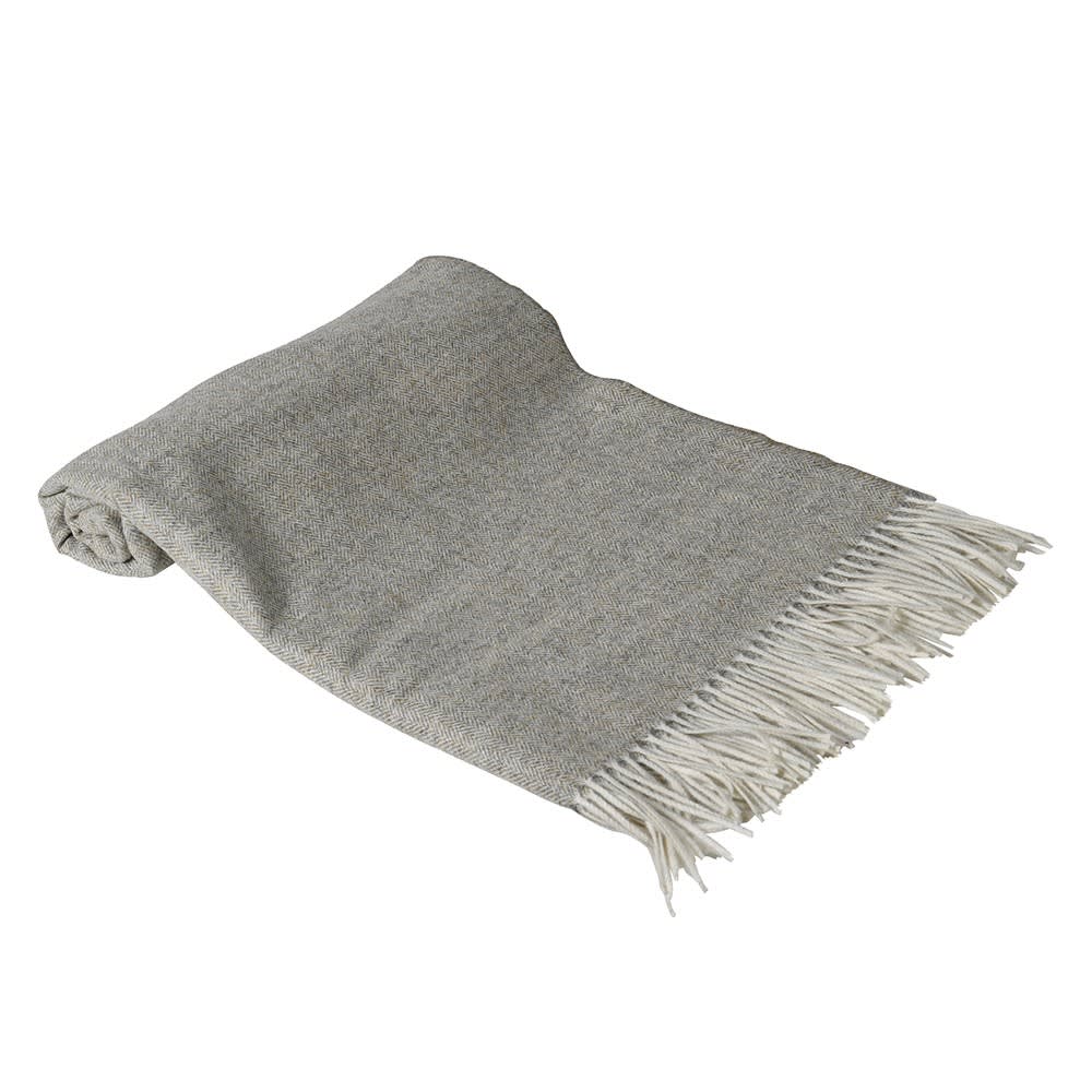 Herringbone Wooly Throw